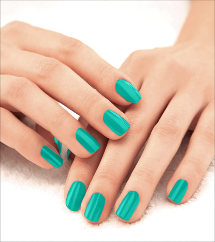 Lakme 9 to 5 Primer + Gloss Nail Colour, TurquoiseWave, 6ml (Pack of 4) Fs
