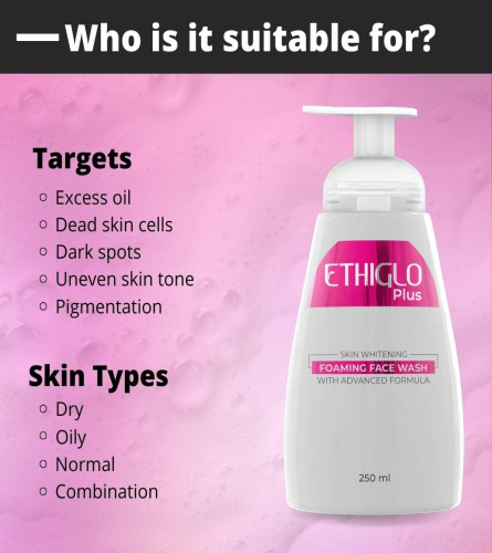 Ethiglo Plus Foaming Face Wash 250 ml