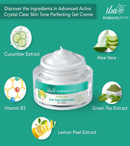 Iba Advanced Activs Crystal Clear Skin Tone Gel Crème 50 g (Fs)