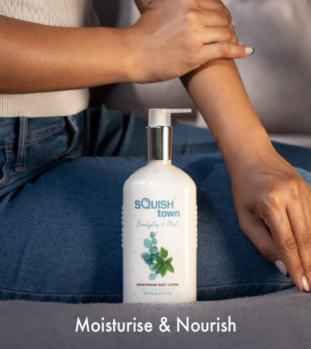 Squish Town - Eucalyptus and Mint Moisturising Body Lotion | Aromatherapy