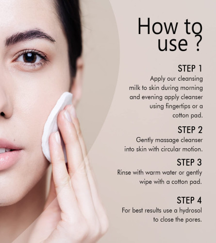 THE LOVE CO. Gentle Cleansing Milk | Daily Face Cleanser & Makeup Remover