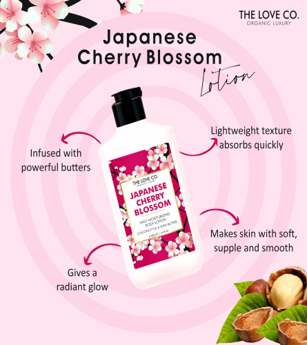 THE LOVE CO. Japanese Cherry Blossom Body Lotion - Body Lotion