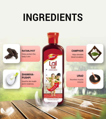Dabur Lal Tail Ayurvedic Baby Massage Oil