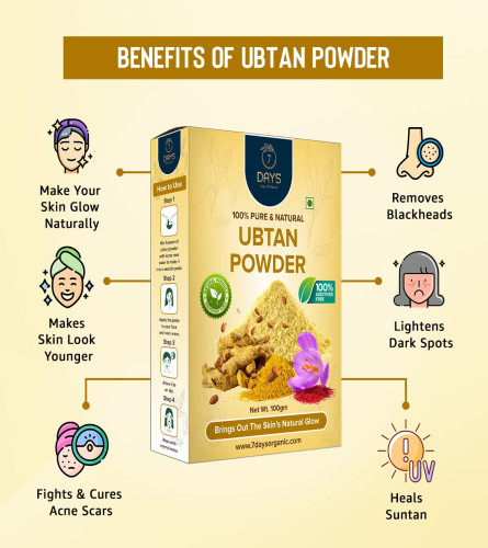 7 Days Ubtan Plus Face Pack for Glowing Skin, Pigmentation & Brightening