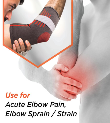 Vissco Elbow Support with Strap - Medium (pack of 2) free shipping