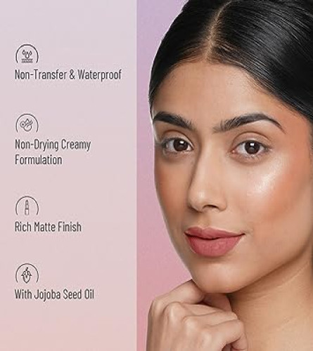 Swiss Beauty Non-Transfer Waterproof Lipstick with Jojoba Seed Oil | Matte Finish