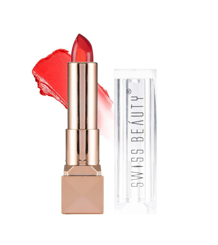 Swiss Beauty Glitter Gel Moisturizing Lipstick| Long Lasting, Hydrating Lipstick For Dry And Chapped Lips | Shade-03
