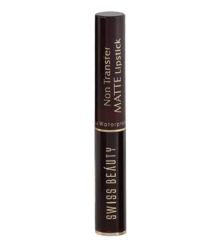 Swiss Beauty Waterproof Non Transfer Matte Lipstick, Pink-Passion