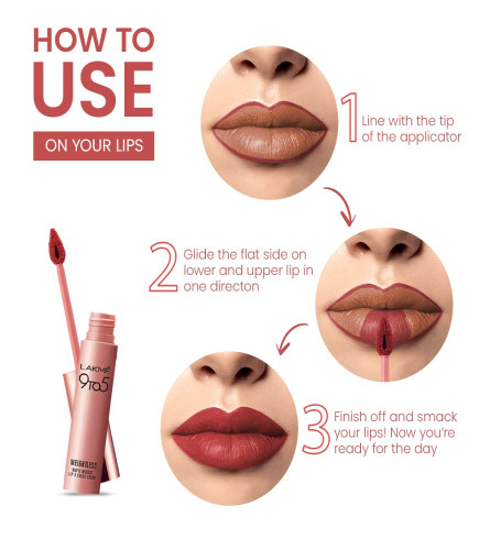 Lakme 9 to 5 Weightless Mousse Lip & Cheek Color, Crimson Silk