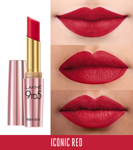LAKMÉ 9TO5 Primer + Matte Lip Color Iconic Red