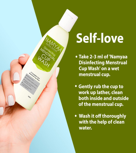 Namyaa Disinfecting Menstrual Cup Wash 100 ml (Pack of 2) free shipping