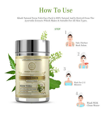 Khadi Natural Neem Tulsi Face Pack