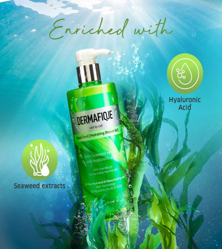 Dermafique Aqua Cloud Hydrating Shower Gel, for Sensitive-Normal skin 500 ml (free shipping)