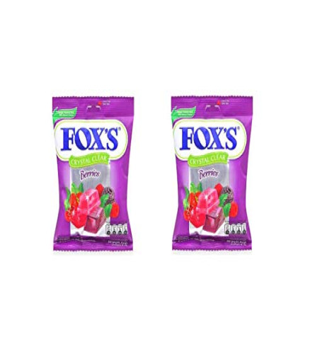 Fox's Crystal Clear Mix Berries Candy,90g (Pack Of 2) free shipping