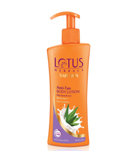 Lotus Herbals Safe Sun Anti Tan Body Lotion 250 ml (free shipping)