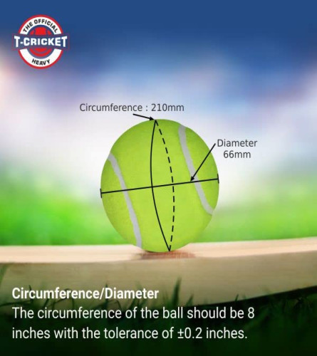 Nivia Cricket Tennis Ball Green color