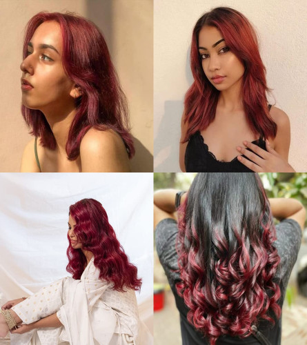 Paradyes Ammonia Free, Cruelty Free, Vegan, DIY application, Semi-permanent Hair Colors, 120 gm (Ruby Wine) free shipping