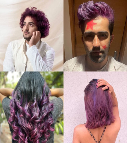 Paradyes Ammonia Free, Cruelty Free, Vegan, DIY application, Semi-permanent Hair Colors, 120 gm (Amethyst Plum) free shipping
