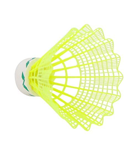 Nivia Power Strike 2000 Badminton Shuttlecock for Sports Games - Yellow (Pack of 6) free shipping