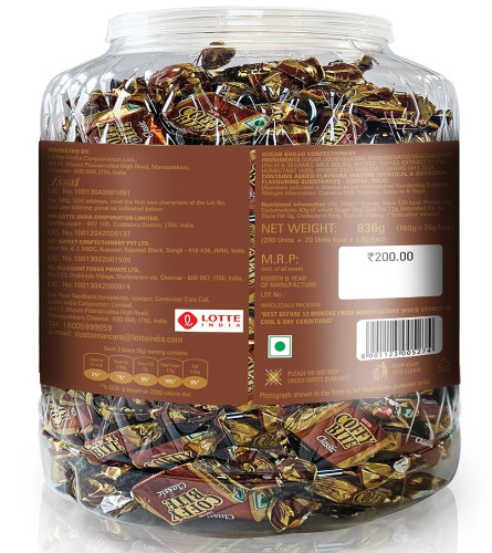 Lotte Coffy Bite Classic Jar, 836gm (760g+76g Free) Free shipping worldwide