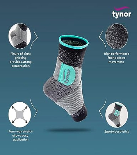 TYNOR Ankle Binder Urbane, Grey, Medium