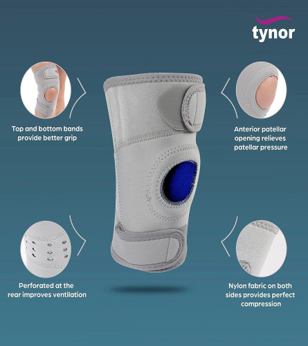 TYNOR Knee Support Sportif (Neoprene)(Medium)