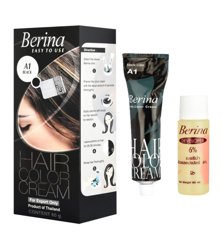Berina Hair Colour Cream Full Coverage | Temporary & Quick Highlight