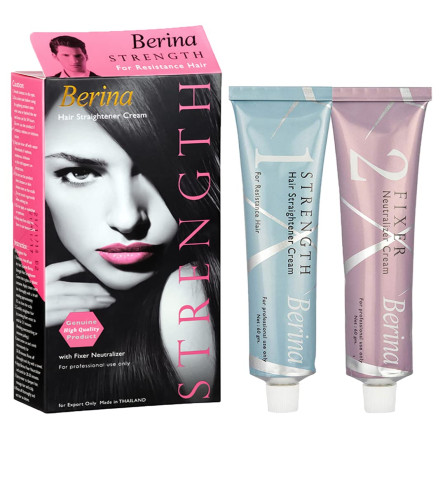 Berina Hair Straightener Cream Professional Salon Hair Straightener