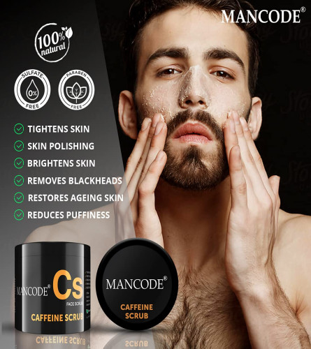 Mancode Caffeine Scrub For Men