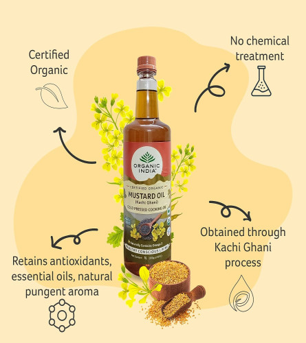 Organic India Organic Mustard Oil 1 L (Fs)