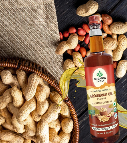 Organic India Organic Groundnut Oil 1000 ml (Fs)