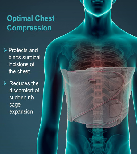 Tynor Chest Binder, XXL (pack of 1) Fs