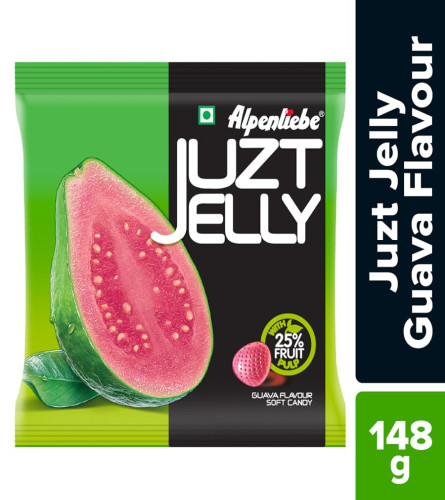 Alpenliebe Juzt Jelly, Guava Flavour, 148 G (40 Units * 3.7 G Each ) .(Free Shipping)