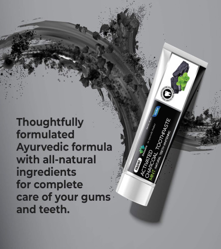 Jagat Devsutra Dr. Trusted Ayurvedic HERBAL Activated Charcoal Toothpaste