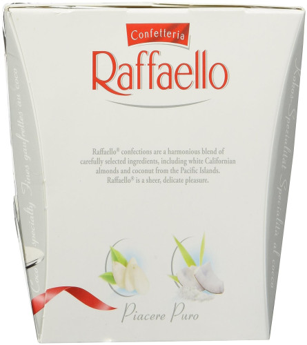 Ferrero 15 Piece Box Raffaello, Chocolate Flavor Free shipping worldwide