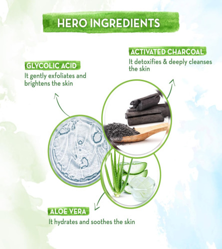Mamaearth Charcoal Face Pack with Activated Charcoal and Glycolic Acid