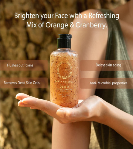 Earth Essence | GLOW | Orange & Cranberry Face Wash