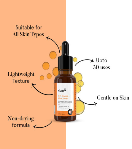 SkinQ 15% Vit C Face Serum for Glowing & Brightening Skin