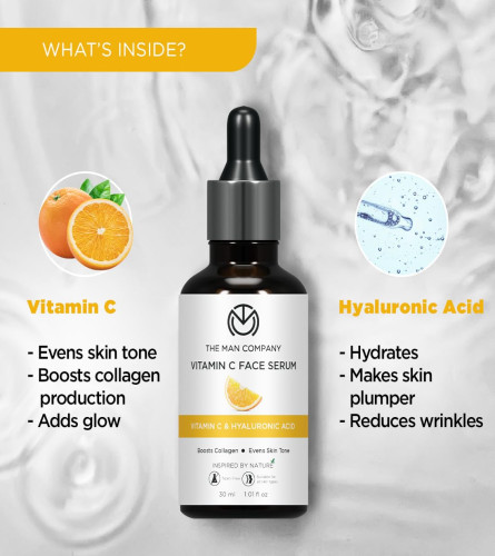 The Man Company 40% Vitamin C Face Serum With Hyaluronic Acid