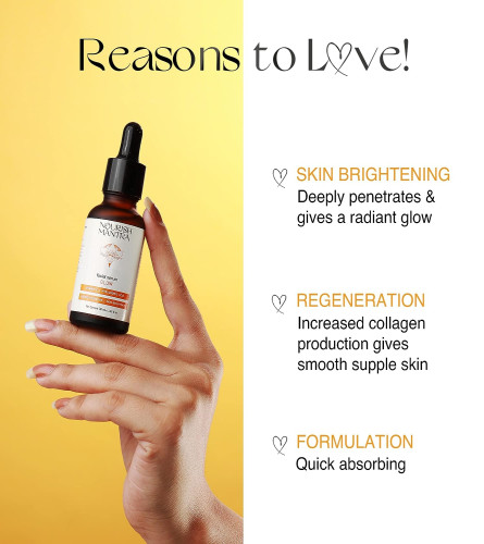 Nourish Mantra Glow Serum | Face Serum | Vitamin C & Vitamin E