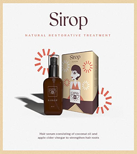 Gypsy Syrup Sirop Hair Serum For Split-Ends & Damaged Hair Lime Extract & Apple Cider Vinegar