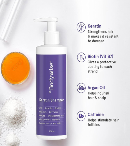 Be Bodywise Keratin Hair Fall Control Shampoo With Goodness of Keratin