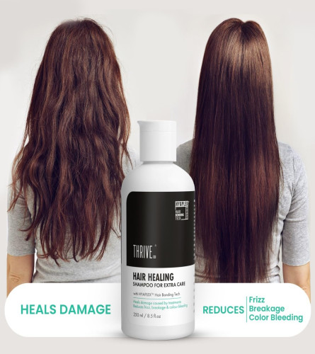 ThriveCo Hair Healing Shampoo | Heals damaged caused by treatment, reduces Frizz & Breakages