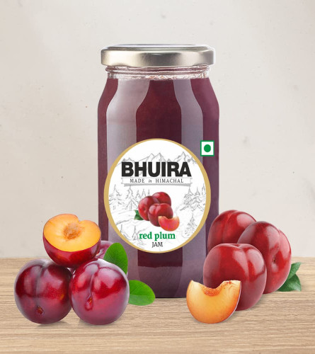 Bhuira|All Natural Jam Red Plum|No Added preservatives|No Artifical Color Added