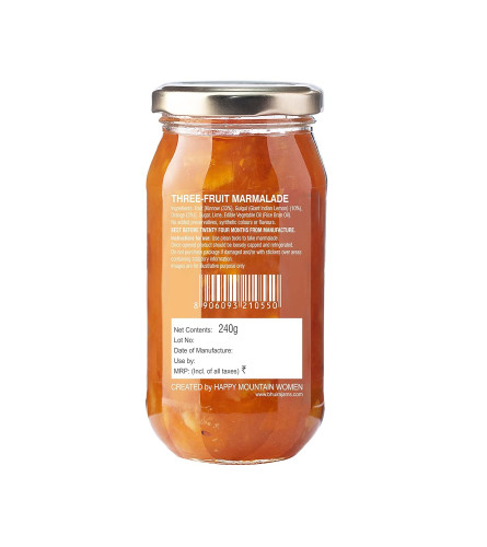 Bhuira|All Natural Jam Three Fruit Marmalade|No Added preservatives|No Artifical Color Added(Free Shipping)