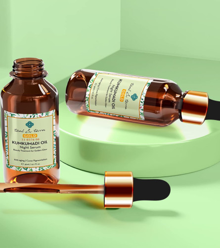 Teal & Terra Kumkumadi Face Oil | For Glowing Skin Night Serum For Face Anti Aging