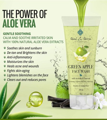 Teal & Terra Green Apple Premium Face Wash