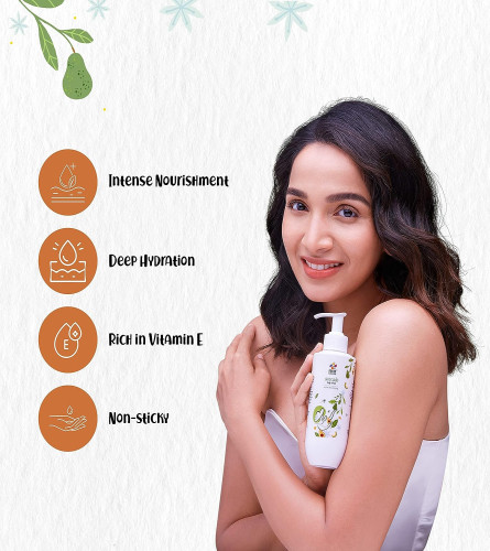 Fleur Colonie Avocado Moisturising Body Lotion with cocoa butter & Vitamin-E