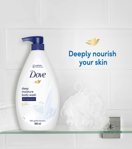 Dove Deeply Nourishing Body Wash | 800 ml | Moisturizing Body Wash For Softer, Smoother Skin | Dove Body Wash for Women & Men | Body Wash for Dry Skin ( Free Shipping )