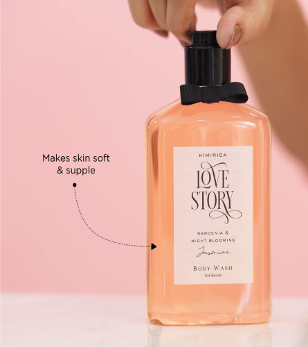 Kimirica Love Story Summer Body wash Gentle Exfoliating Shower Gel